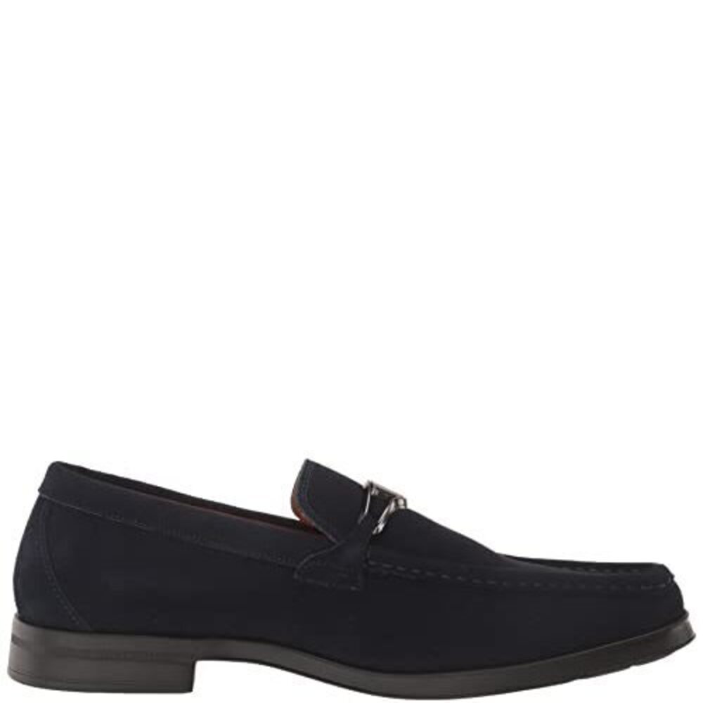 Stacy Adams Palladian Moc Toe Slip-On Loafer Navy 11 M - Picture 6 of 8
